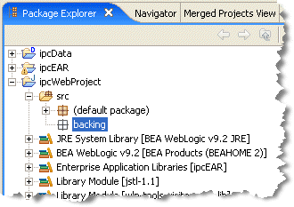 New Backing File Folder in Package Explorer View