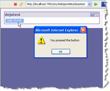 Hello World JSP Portlet with Dojo