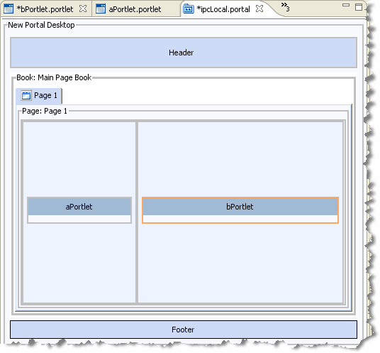 Portal Layout with Portlets Added