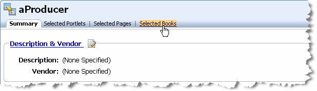 Selected Books Tab