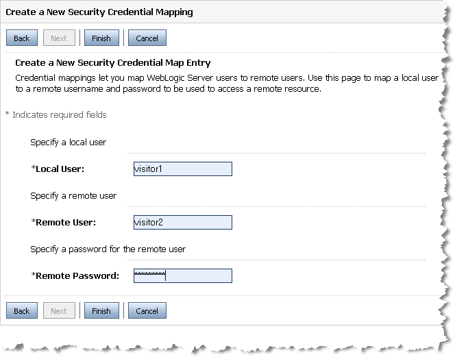 Specify User Mapping