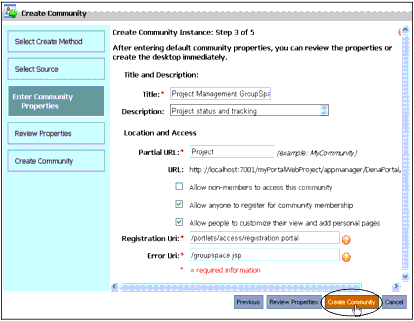You Can Edit Community Properties