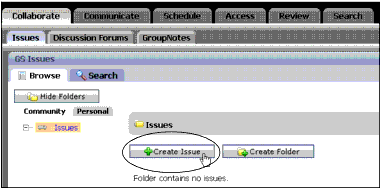 Create a New Issue to Track Comments and Progress