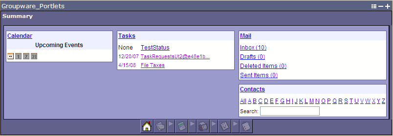 Groupware Portlets Summary