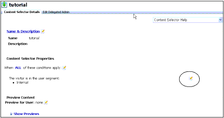 Edit a Content Selector Property