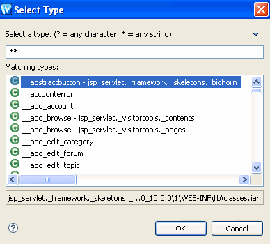 Enter ** to See all Available Java Types