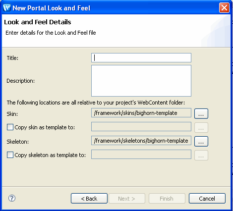 Creating a Look And Feel