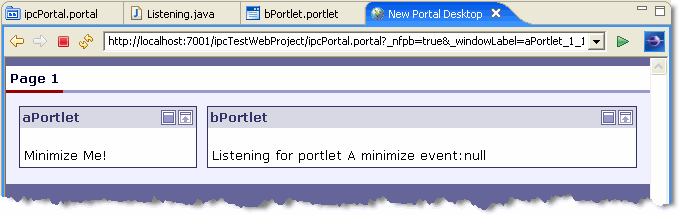 ipcLocal Portal in Browser
