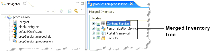 Viewing the Merged Inventory