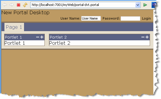 Portal Page Initial Configuration