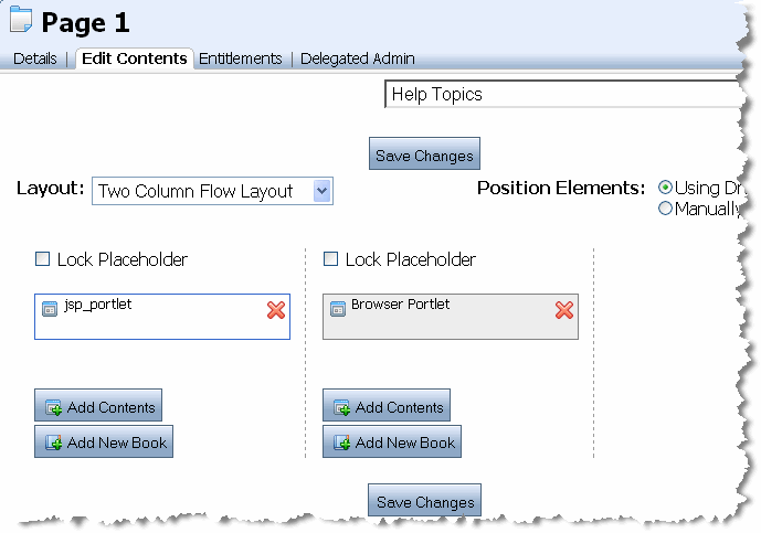 Page 1 Edit Contents Tab