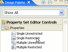  Drag a Property Type, Such as Multiple Restricted, to the User Profile Editor