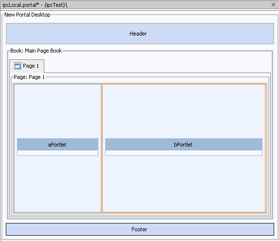 Portal Layout with Portlets Added