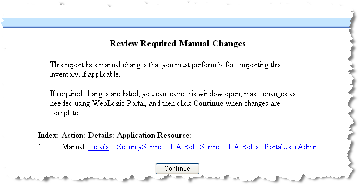 Propagation Utility Review Required Manual Changes Page