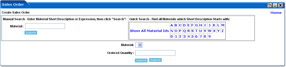 WebLogic Portlets for SAP - Sales Order Portlet - Addition of new Sales Order Screen