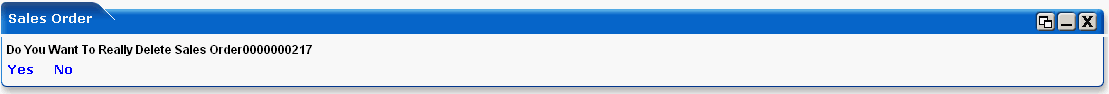 WebLogic Portlets for SAP - Sales Order Portlet - Delete Screen