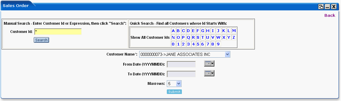 WebLogic Portlets for SAP - Sales Order Portlet - Edit Preferences Screen