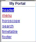 Groups Displayed as List of Links 