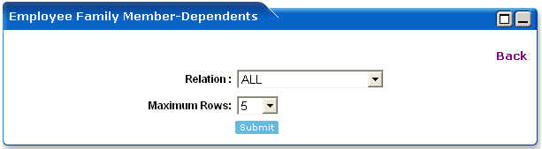WebLogic Portlets for SAP HRMS - Employee Family Member Dependents - Edit Preferences Screen