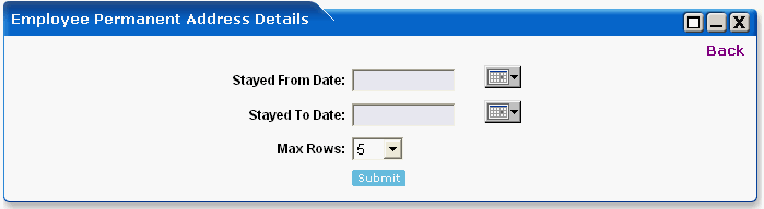 WebLogic Portlets for SAP HRMS - Employee Permanent Address Details _ Edit Preferences Screen
