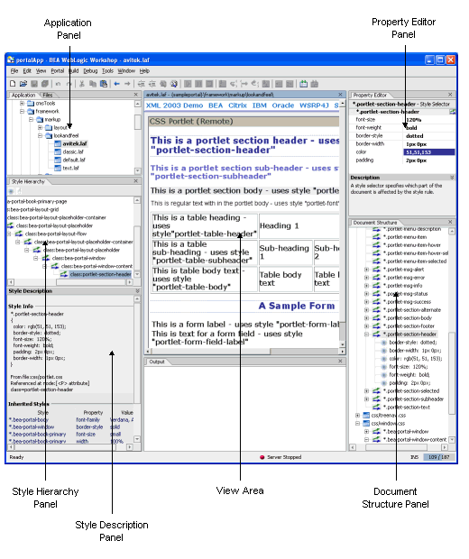 Look & Feel Editor components