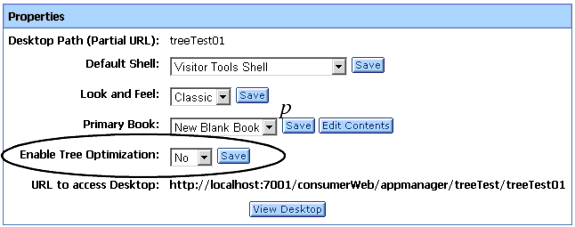 Enabling Tree Optimization from the Administration Portal