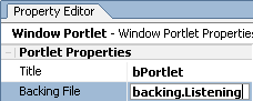 Attaching the Backing File in the Property Editor