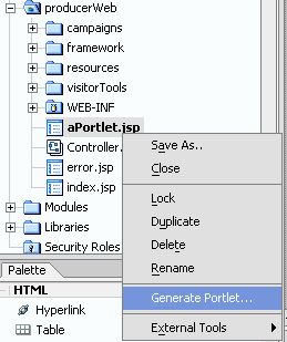 Generating a Portlet from index.jsp