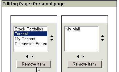 Remove an Item From a Page