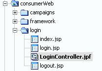 LoginController.jpf Under consumerWeb/login