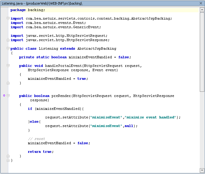 Listening.java with Updated Backing File Code