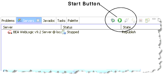 Click the Start Button to Start the Server