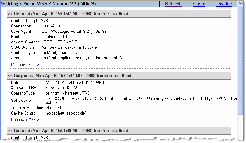 Monitor Appearing in a Browser