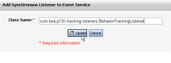 Identify the Behavior Tracking Listener