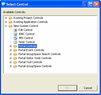 Select Control Dialog 