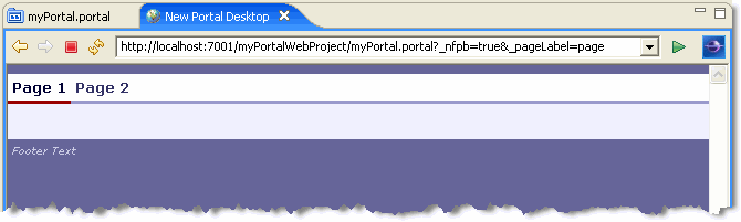 Portal Display in the Workbench Editor View
