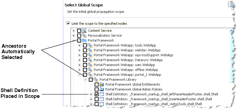 Select Global Scope Dialog