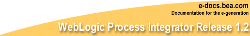 BEA WebLogic Process Integrator Release 1.2