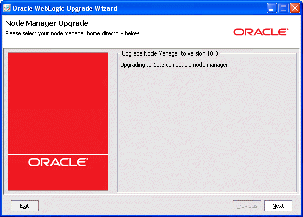 WebLogic Upgrade Wizard for Node Manager