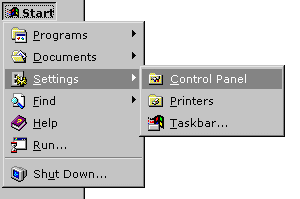 Open
the Control Panel