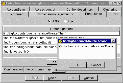 Editing a finder expression