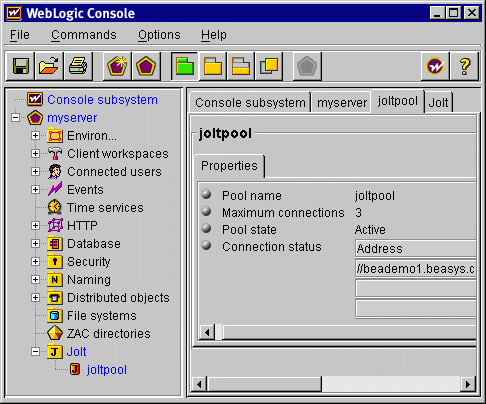 Jolt connection pool
