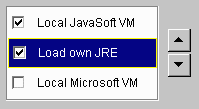 JRE choices
