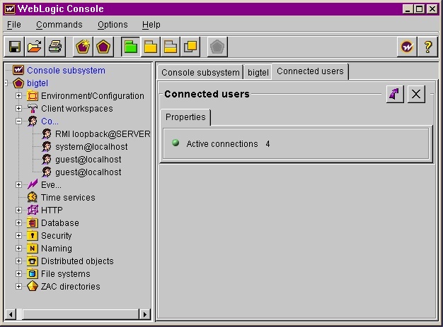 Connected user after quitting the BigTel App