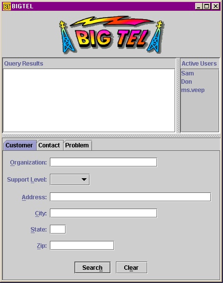 Starting the BigTel App