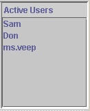 The users 
panel uses WebLogic Events for instant feedback