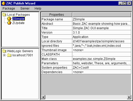 ZAC Publish Wizard