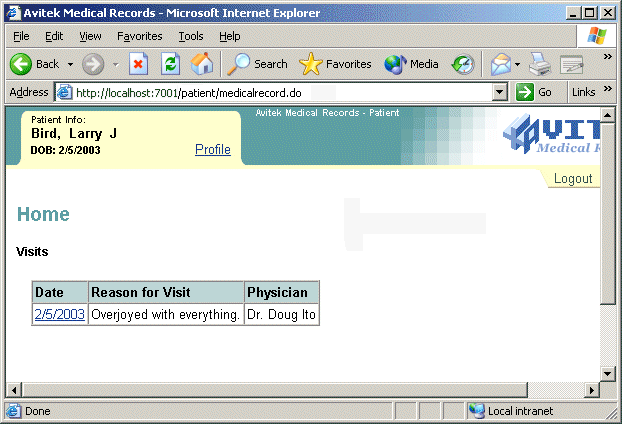 Larry's Medical Records Page