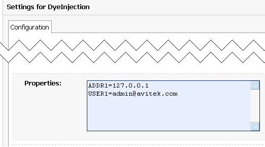 Setting Dye Values in the Administration Console