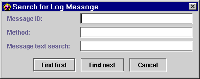 Search for Log Message